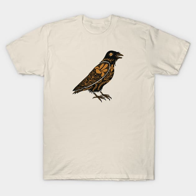 Dark Omens Raven - Black T-Shirt by Amicreative